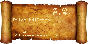 Pilcz Márton névjegykártya